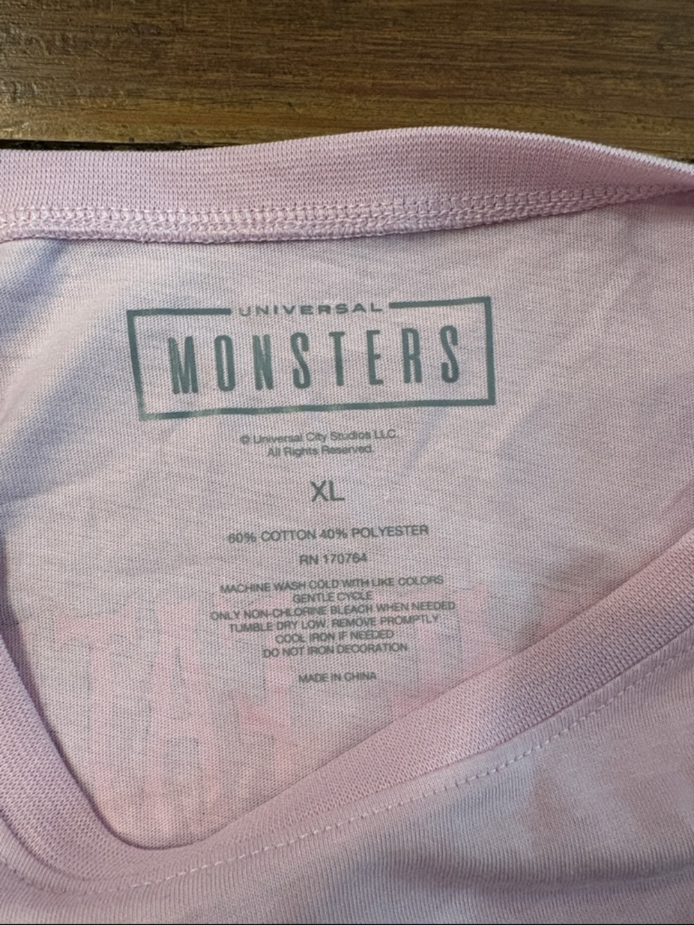 Grayson Threads Pink Bride of Frankenstein Graphic Tee with Green Frame - Picture 3 of 6